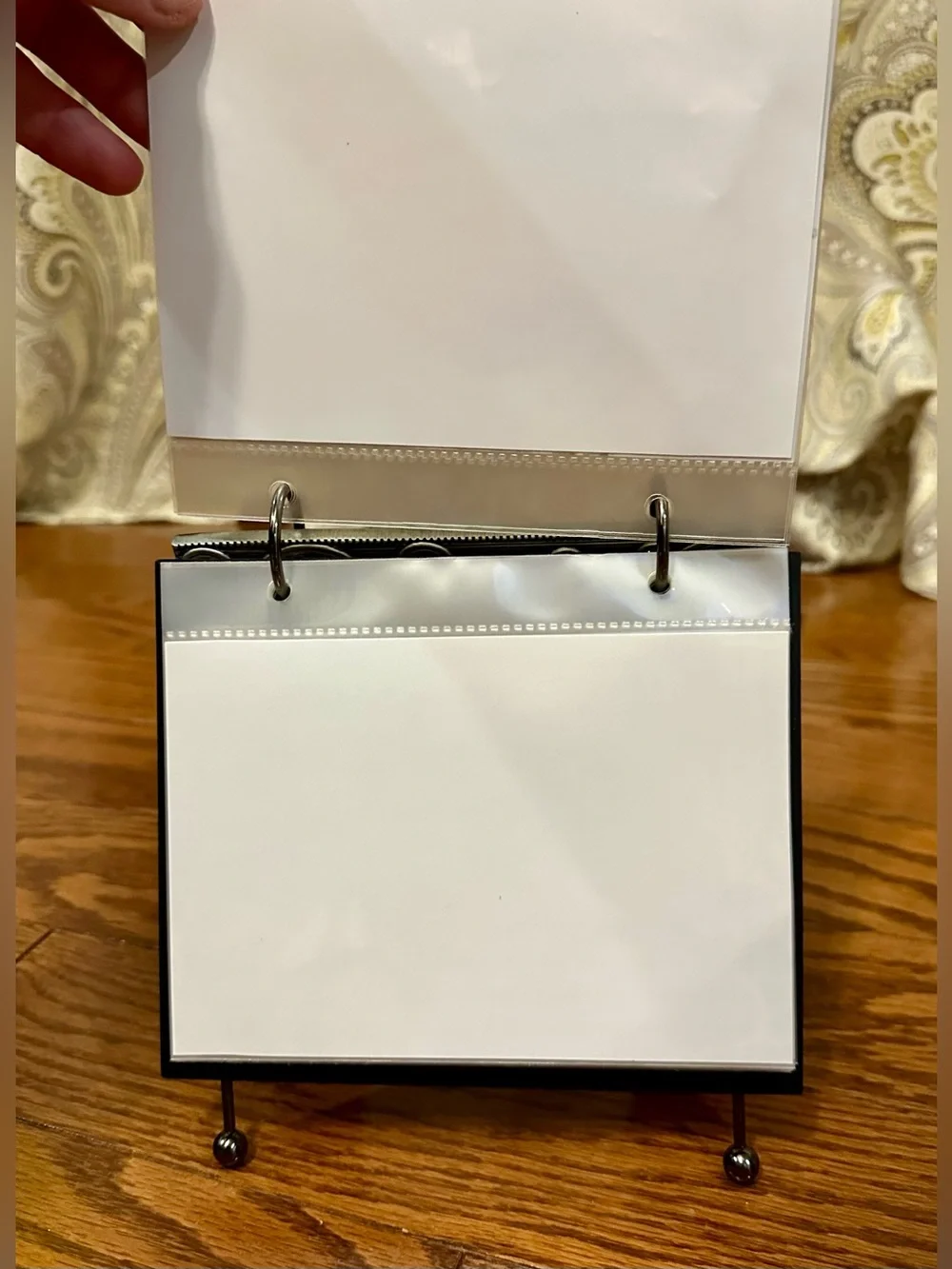 Burnes Of Boston-Black and Silver ‘Open Vine Picture Frame/25 Page Flip Book’